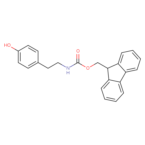 (9H-fluoren-9-yl)methyl N-[2-(4-hydroxyphenyl)ethyl]carbamate