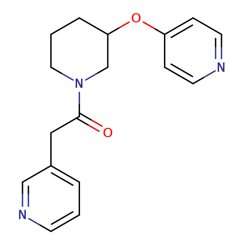 2-(pyridin-3-yl)-1-[3-(pyridin-4-yloxy)piperidin-1-yl]ethan-1-one
