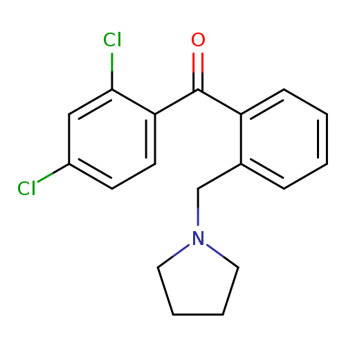 2,4-Dichloro-2'-pyrrolidinomethyl benzophenone