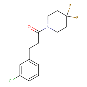 3-(3-chlorophenyl)-1-(4,4-difluoropiperidin-1-yl)propan-1-one