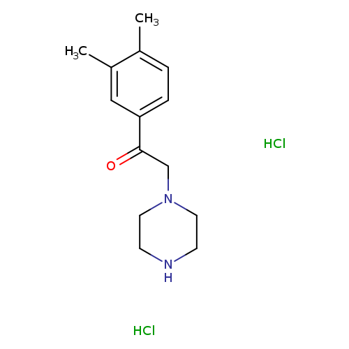 1-(3,4-Dimethylphenyl)-2-(piperazin-1-yl)ethan-1-one dihydrochloride