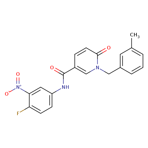 N-(4-fluoro-3-nitrophenyl)-1-[(3-methylphenyl)methyl]-6-oxo-1,6-dihydropyridine-3-carboxamide