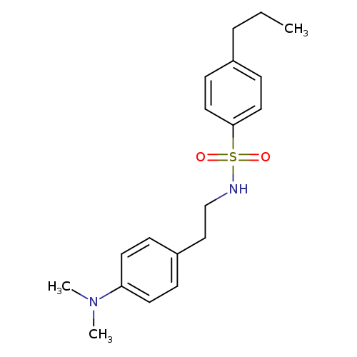 N-{2-[4-(dimethylamino)phenyl]ethyl}-4-propylbenzene-1-sulfonamide
