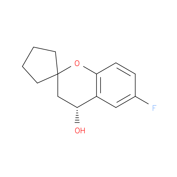 (4R)-6-fluoro-3,4-dihydrospiro[1-benzopyran-2,1'-cyclopentane]-4-ol