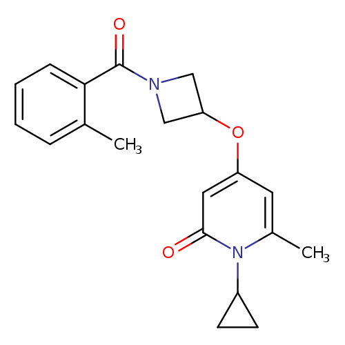 1-cyclopropyl-6-methyl-4-{[1-(2-methylbenzoyl)azetidin-3-yl]oxy}-1,2-dihydropyridin-2-one
