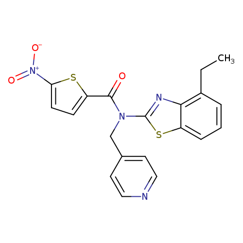 N-(4-ethyl-1,3-benzothiazol-2-yl)-5-nitro-N-[(pyridin-4-yl)methyl]thiophene-2-carboxamide