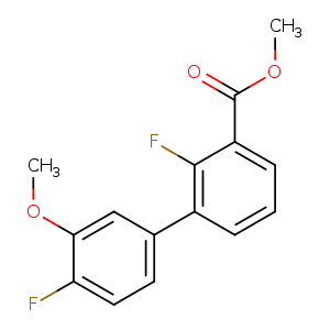 Methyl 2-fluoro-3-(4-fluoro-3-methoxyphenyl)benzoate