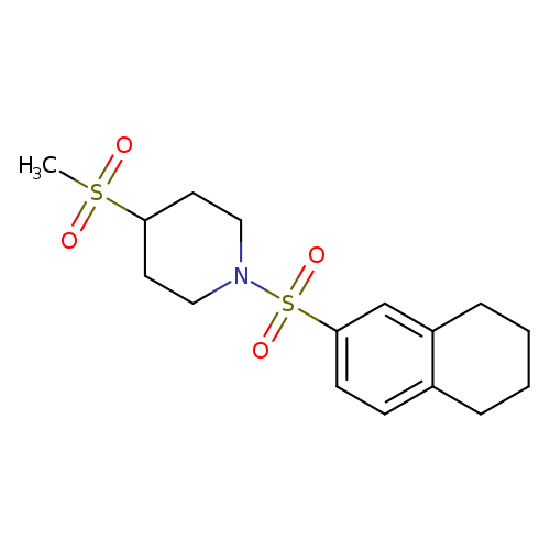 4-methanesulfonyl-1-(5,6,7,8-tetrahydronaphthalene-2-sulfonyl)piperidine