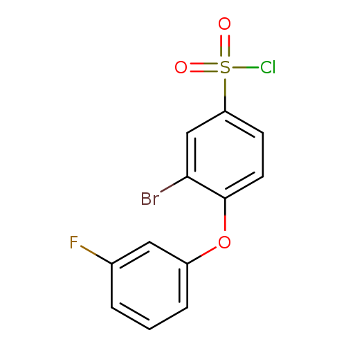 3-Bromo-4-(3-fluorophenoxy)benzene-1-sulfonyl chloride