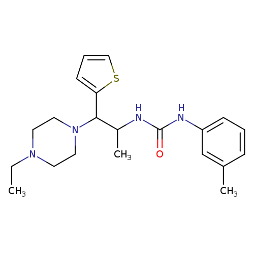 3-[1-(4-ethylpiperazin-1-yl)-1-(thiophen-2-yl)propan-2-yl]-1-(3-methylphenyl)urea