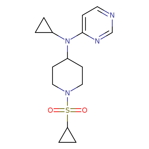 N-[1-(cyclopropanesulfonyl)piperidin-4-yl]-N-cyclopropylpyrimidin-4-amine
