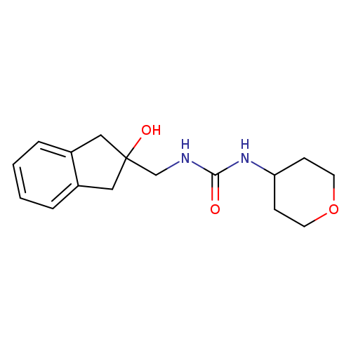 3-[(2-hydroxy-2,3-dihydro-1H-inden-2-yl)methyl]-1-(oxan-4-yl)urea