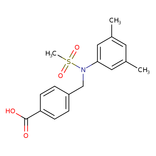 4-([(3,5-Dimethylphenyl)(methylsulfonyl)amino]methyl)benzoic acid