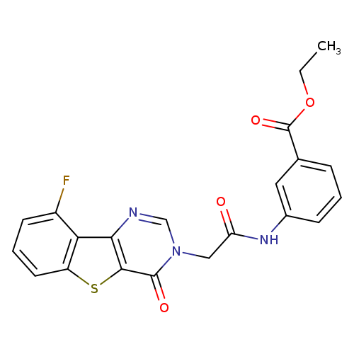 ethyl 3-(2-{13-fluoro-6-oxo-8-thia-3,5-diazatricyclo[7.4.0.0^{2,7}]trideca-1(13),2(7),3,9,11-pentaen-5-yl}acetamido)benzoate