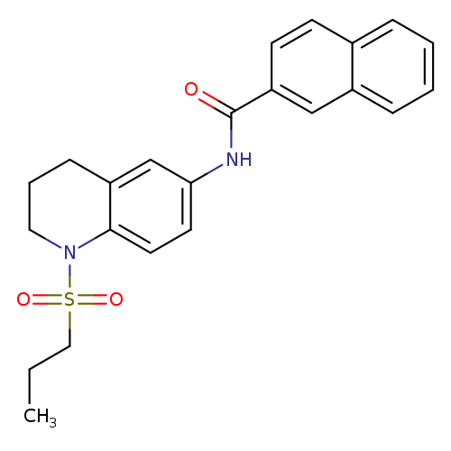 N-[1-(propane-1-sulfonyl)-1,2,3,4-tetrahydroquinolin-6-yl]naphthalene-2-carboxamide