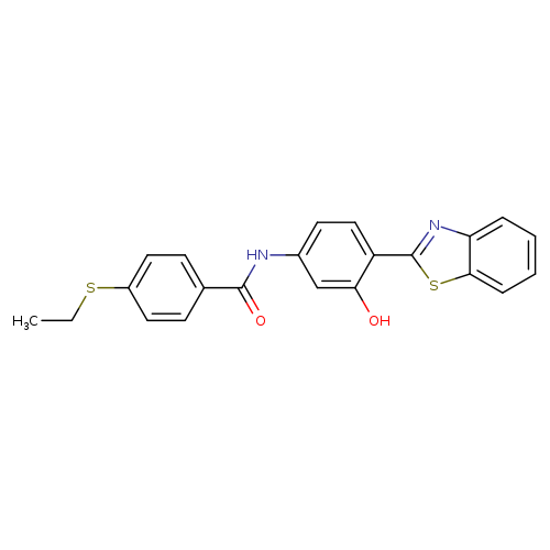 N-[4-(1,3-benzothiazol-2-yl)-3-hydroxyphenyl]-4-(ethylsulfanyl)benzamide