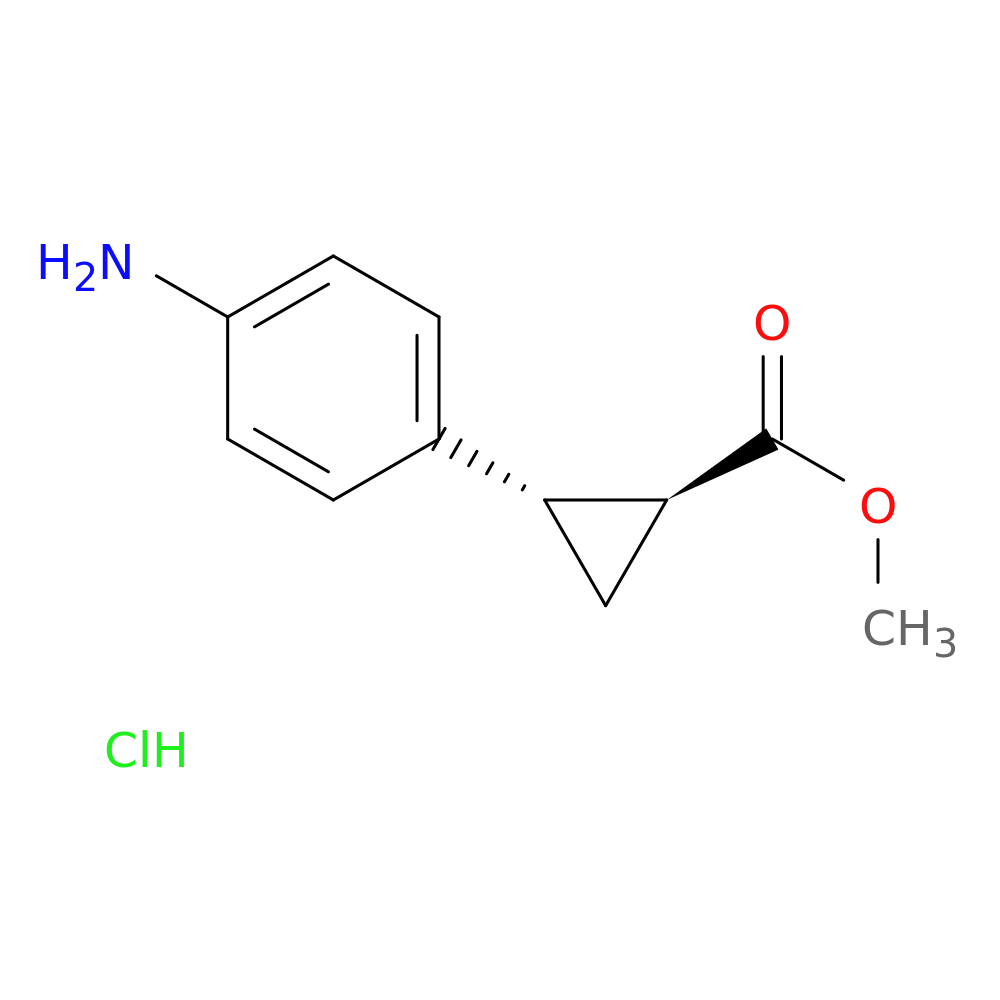 methyl (1S,2S)-2-(4-aminophenyl)cyclopropane-1-carboxylate hydrochloride