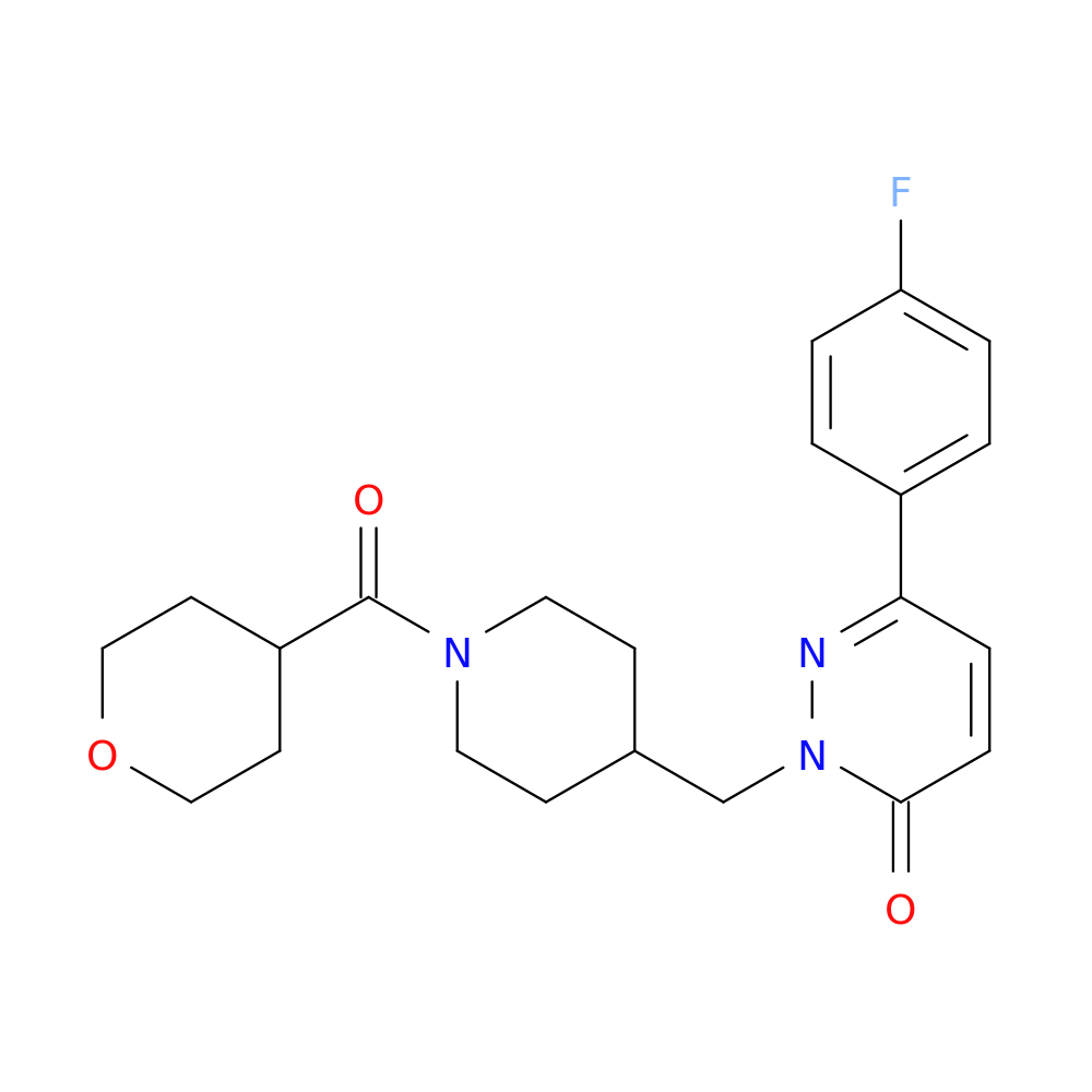 6-(4-fluorophenyl)-2-{[1-(oxane-4-carbonyl)piperidin-4-yl]methyl}-2,3-dihydropyridazin-3-one