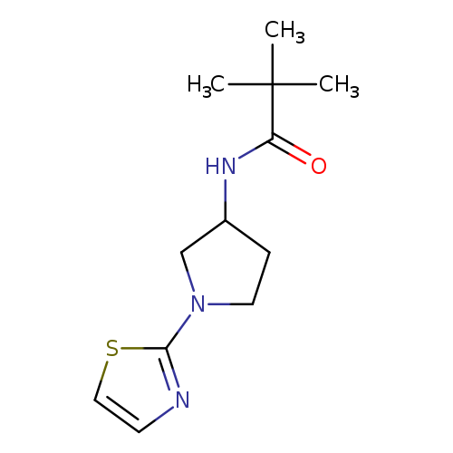 2,2-dimethyl-N-[1-(1,3-thiazol-2-yl)pyrrolidin-3-yl]propanamide