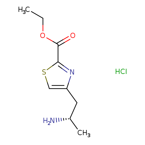ethyl 4-[(2S)-2-aminopropyl]thiazole-2-carboxylate;hydrochloride
