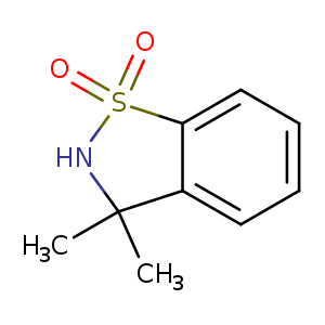 1,2-Benzisothiazole, 2,3-dihydro-3,3-dimethyl-, 1,1-dioxide
