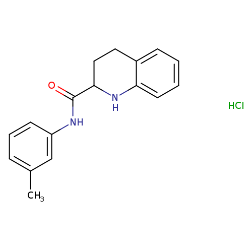 N-(3-methylphenyl)-1,2,3,4-tetrahydroquinoline-2-carboxamide hydrochloride