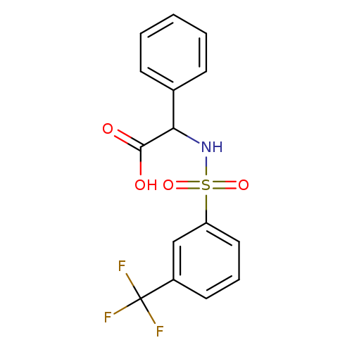2-Phenyl-2-(([3-(trifluoromethyl)phenyl]sulfonyl)amino)acetic acid