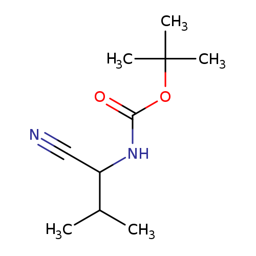 Carbamic acid, (1-cyano-2-methylpropyl)-, 1,1-dimethylethyl ester (9CI)