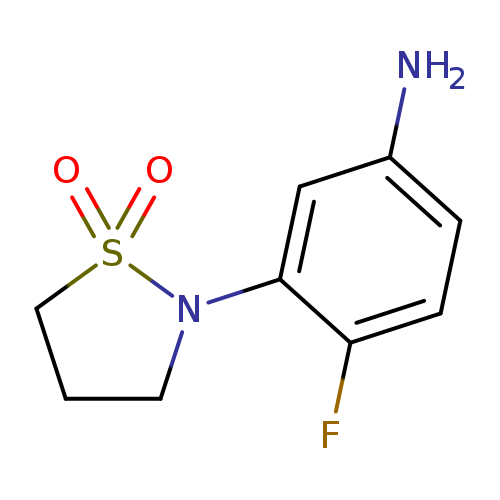2-(5-amino-2-fluorophenyl)-1lambda6,2-thiazolidine-1,1-dione