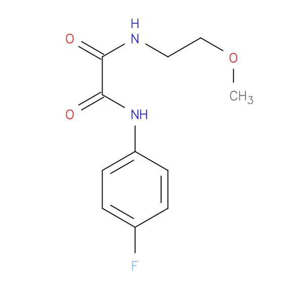 N'-(4-fluorophenyl)-N-(2-methoxyethyl)ethanediamide