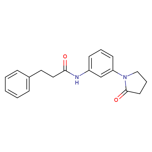 N-[3-(2-oxopyrrolidin-1-yl)phenyl]-3-phenylpropanamide