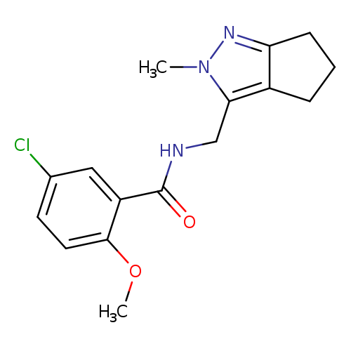5-chloro-2-methoxy-N-({2-methyl-2H,4H,5H,6H-cyclopenta[c]pyrazol-3-yl}methyl)benzamide
