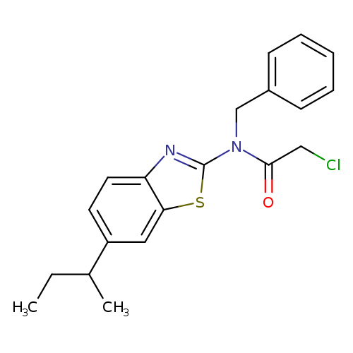 N-benzyl-N-[6-(butan-2-yl)-1,3-benzothiazol-2-yl]-2-chloroacetamide