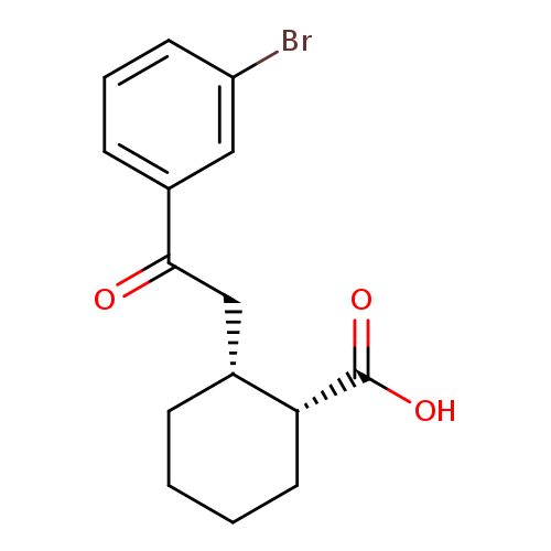 cis-2-[2-(3-Bromophenyl)-2-oxoethyl]cyclohexane-1-carboxylic acid