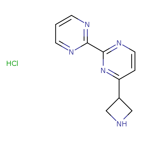 4-(azetidin-3-yl)-2-(pyrimidin-2-yl)pyrimidine hydrochloride