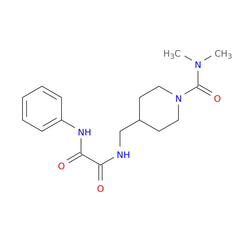 N-{[1-(dimethylcarbamoyl)piperidin-4-yl]methyl}-N'-phenylethanediamide