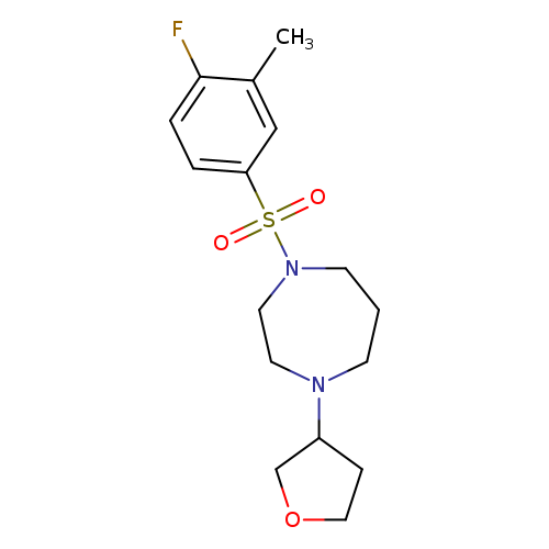 1-(4-fluoro-3-methylbenzenesulfonyl)-4-(oxolan-3-yl)-1,4-diazepane