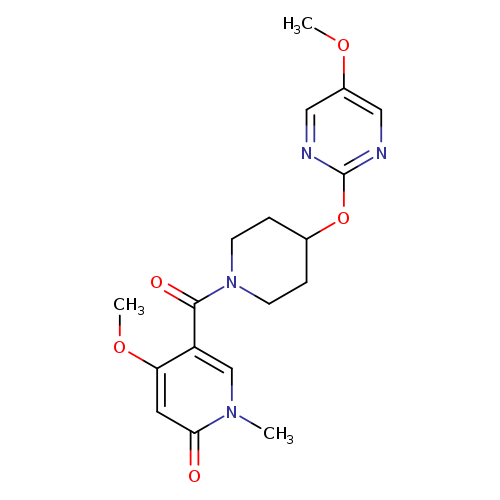4-methoxy-5-{4-[(5-methoxypyrimidin-2-yl)oxy]piperidine-1-carbonyl}-1-methyl-1,2-dihydropyridin-2-one