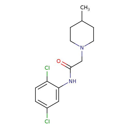 N-(2,5-dichlorophenyl)-2-(4-methyl-1-piperidinyl)acetamide