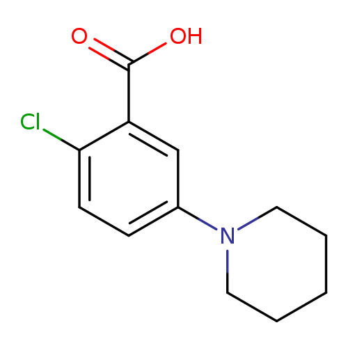2-Chloro-5-(1-piperidinyl)benzoic acid