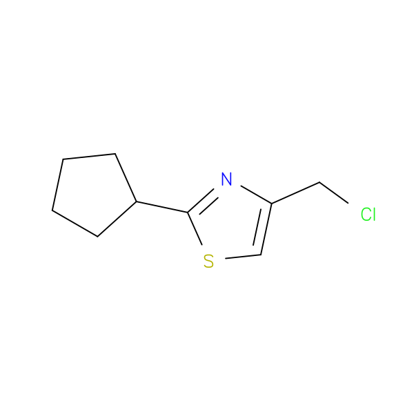 4-(chloromethyl)-2-cyclopentyl-1,3-thiazole