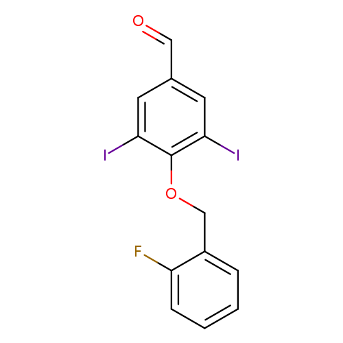 4-[(2-fluorobenzyl)oxy]-3,5-diiodobenzaldehyde