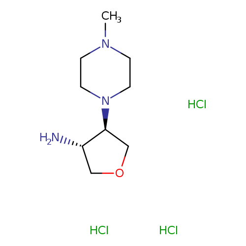 [trans-4-(4-methyl-1-piperazinyl)tetrahydro-3-furanyl]amine trihydrochloride
