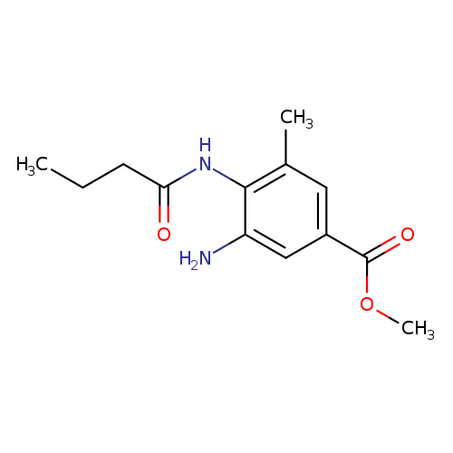 Methyl 3-amino-4-butyramido-5-methylbenzoate