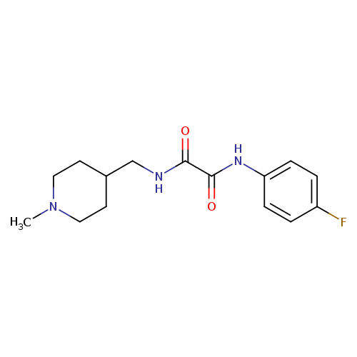 N'-(4-fluorophenyl)-N-[(1-methylpiperidin-4-yl)methyl]ethanediamide