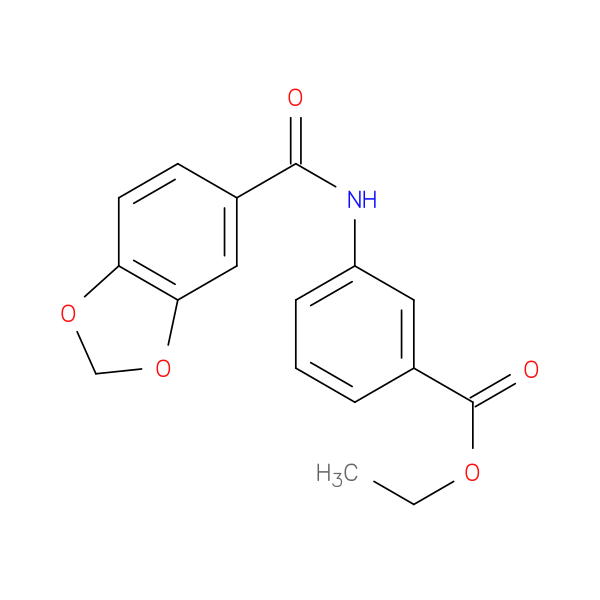 ethyl 3-[(1,3-benzodioxol-5-ylcarbonyl)amino]benzoate