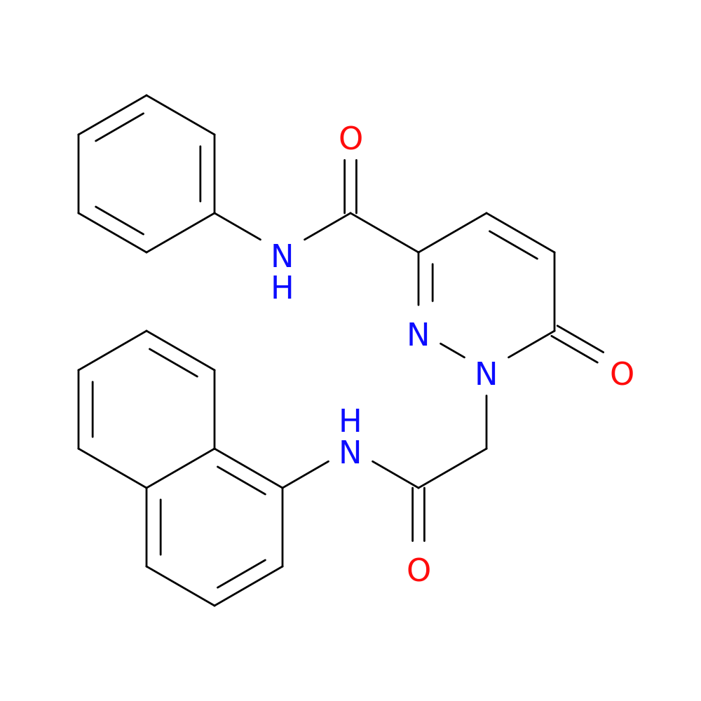 1-{[(naphthalen-1-yl)carbamoyl]methyl}-6-oxo-N-phenyl-1,6-dihydropyridazine-3-carboxamide