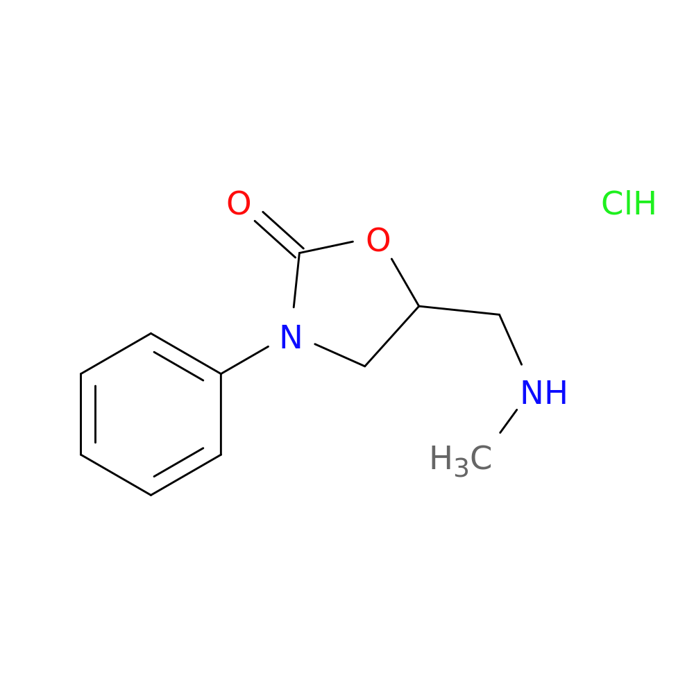 5-[(methylamino)methyl]-3-phenyl-1,3-oxazolidin-2-one hydrochloride
