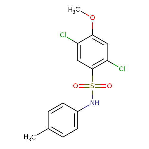 2,5-dichloro-4-methoxy-N-(4-methylphenyl)benzene-1-sulfonamide