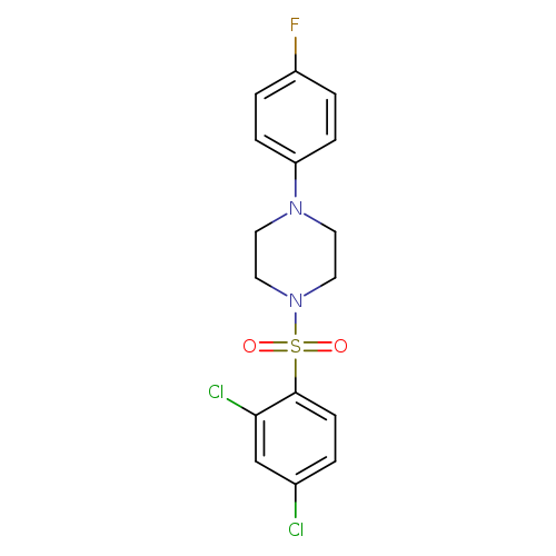 1-[(2,4-dichlorophenyl)sulfonyl]-4-(4-fluorophenyl)piperazine